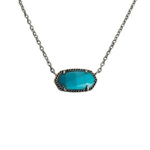 Kendra Scott Silver Turquoise‎ Elisa Necklace